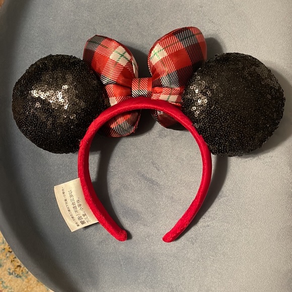Disney Ears/headband, only worn once. Merry and Bright edition! - Picture 3 of 3
